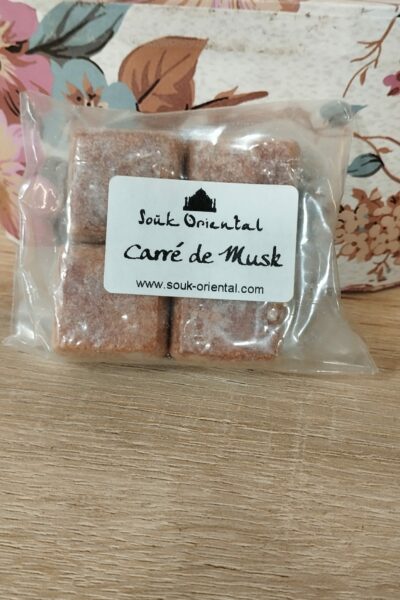 Lot de 4 petit carrés de musc rouge