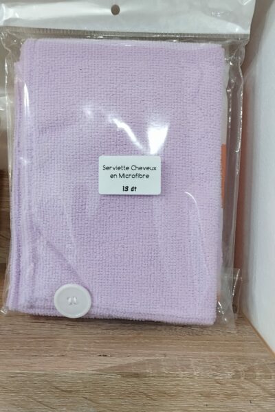 Serviette cheveux en microfibre