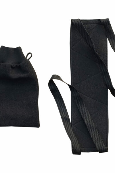 Ensemble gommage Gant Kessa et Lanière en Crêpe Noire