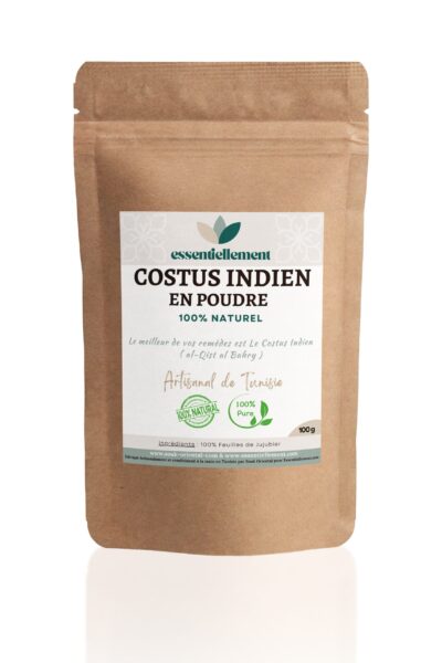 Costus Indien en Poudre 100g - Remède Naturel Prophétique