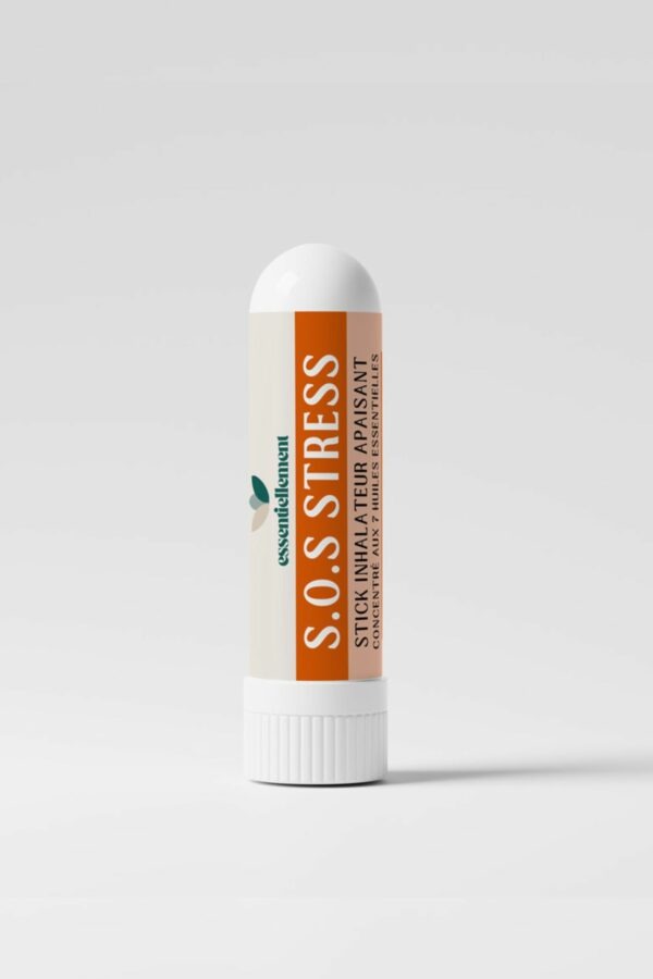 S.O.S Stress – Stick inhalateur nasal 100% naturel aux 7 huiles essentielles