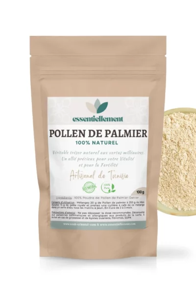 Pollen de Palmier Naturel – Fertilité & Vitalité – 100 g