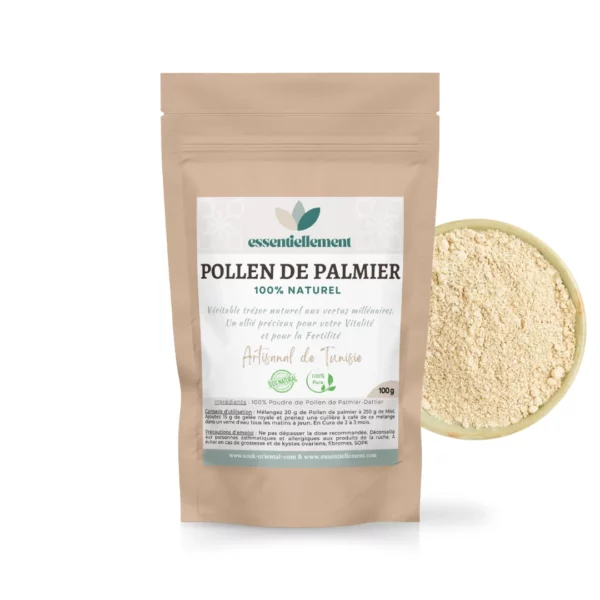 Pollen de Palmier Naturel – Fertilité & Vitalité – 100 g